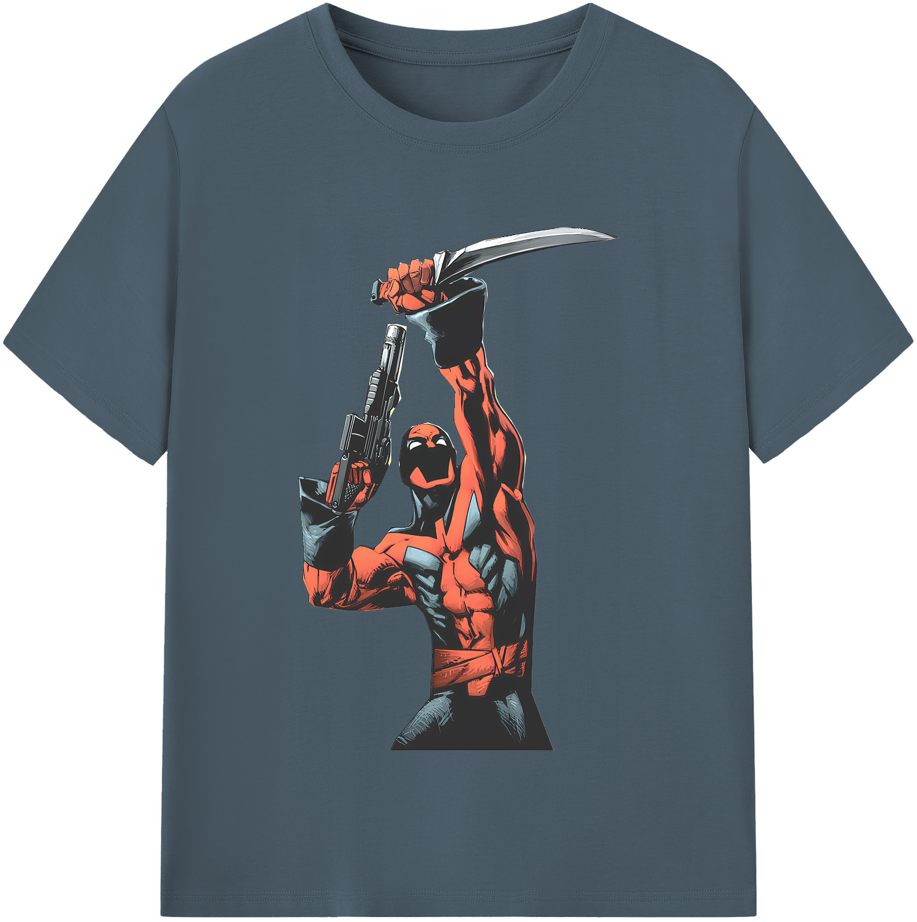 （画像用） Deadpool デッドプール 綿100％半袖Tシャツ（フロントプリント）